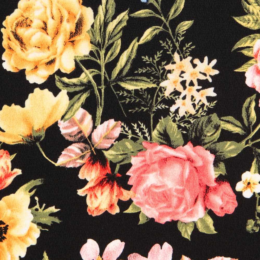 Crepe Cravos Preto - Ribes y Casals