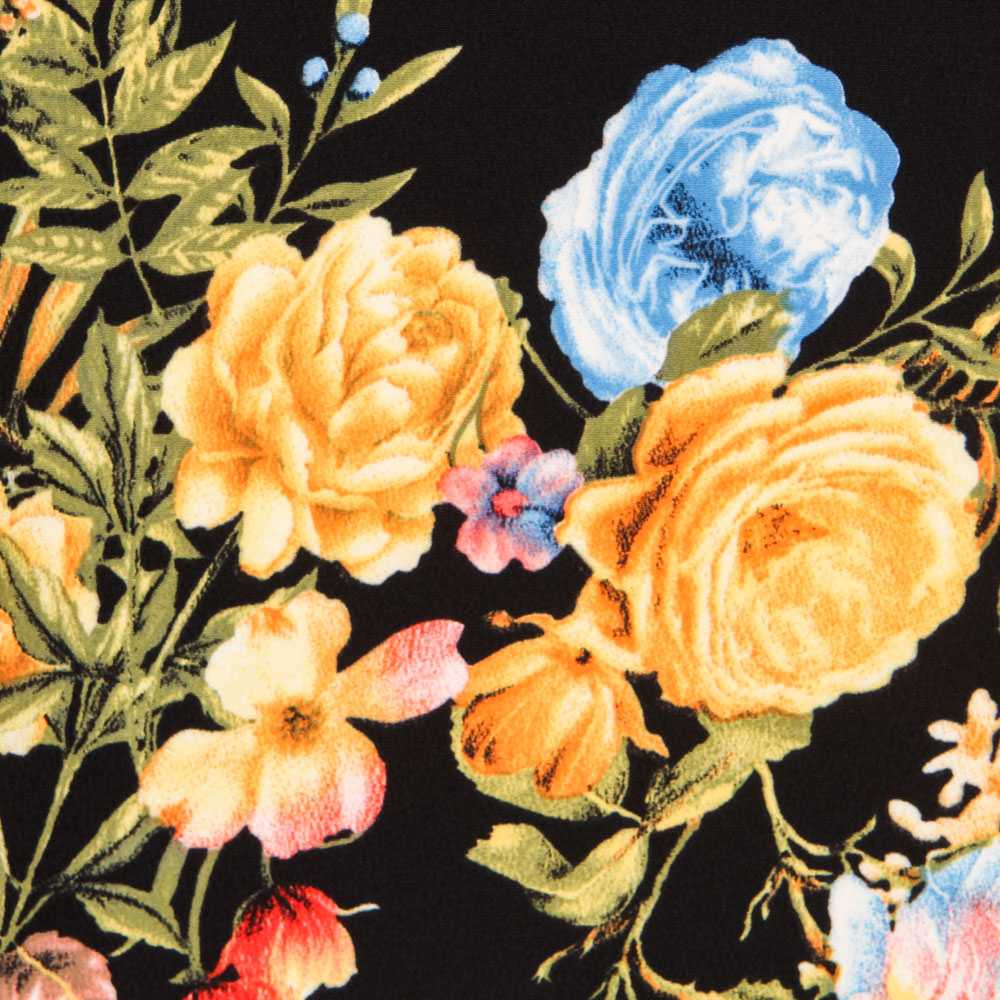 Crepe Cravos Preto - Ribes y Casals