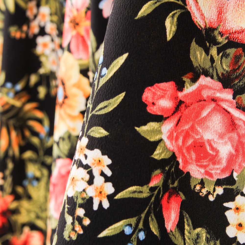 Crepe Cravos Preto - Ribes y Casals