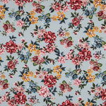 Crepe Rosas Azul Claro - Ribes y Casals