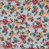 Crepe Rosas Azul Claro - Ribes y Casals