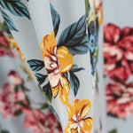 Crepe Rosas Azul Claro - Ribes y Casals