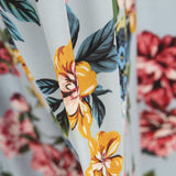 Crepe Rosas Azul Claro - Ribes y Casals