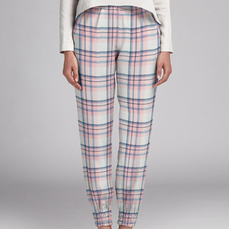 Crepe Impressão Escocês Rosa - Ribes y Casals