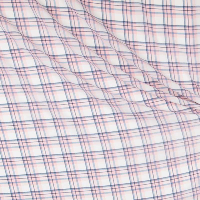 Crepe Impressão Escocês Rosa - Ribes y Casals