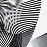 Crepe Diagonal Branca Preto - Ribes y Casals