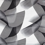 Crepe Diagonal Branca Preto - Ribes y Casals