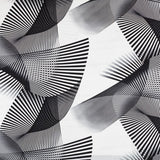 Crepe Diagonal Branca Preto - Ribes y Casals