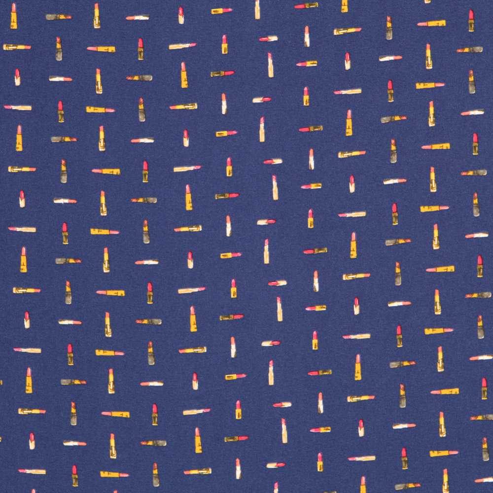 Tecido Crepe Fashion Azul Escuro - Ribes y Casals