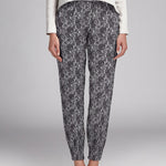 Crepe Marrocain Bouqet Preta - Ribes y Casals