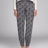 Crepe Marrocain Bouqet Preta - Ribes y Casals