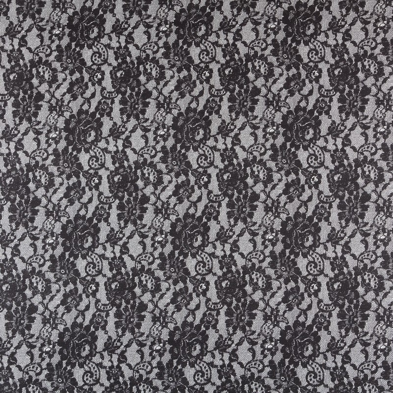 Crepe Marrocain Bouqet Preta - Ribes y Casals