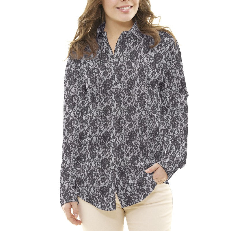 Crepe Marrocain Bouqet Preta - Ribes y Casals