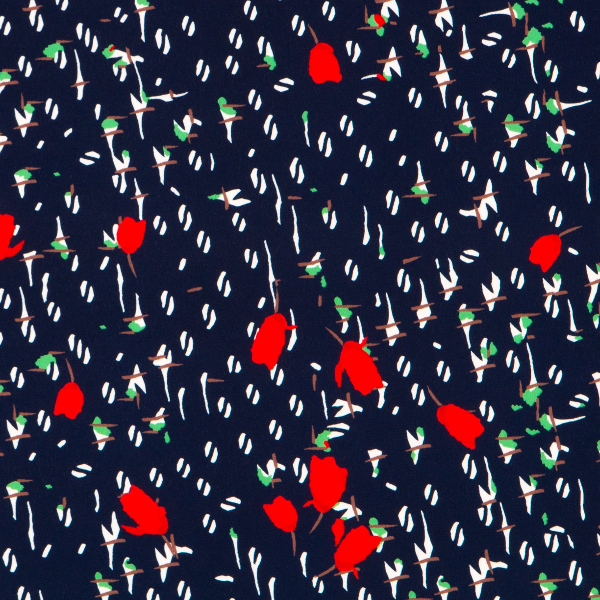 Crepe Marrocain Bouqet Preta - Ribes y Casals