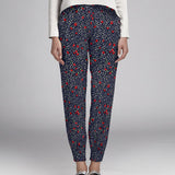 Crepe Marrocain Bouqet Preta - Ribes y Casals