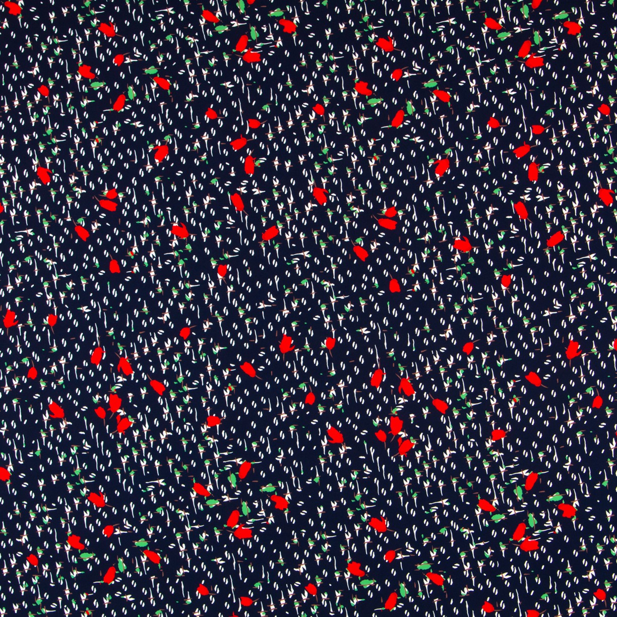 Crepe Marrocain Bouqet Preta - Ribes y Casals