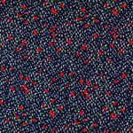 Crepe Marrocain Bouqet Preta - Ribes y Casals