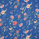 Crepe Floral Azul - Ribes y Casals