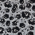 Crepe Marrocain Bouqet Preta - Ribes y Casals