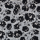 Crepe Marrocain Bouqet Preta - Ribes y Casals