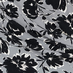 Crepe Marrocain Bouqet Preta - Ribes y Casals