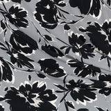 Crepe Marrocain Bouqet Preta - Ribes y Casals