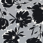 Crepe Marrocain Bouqet Preta - Ribes y Casals