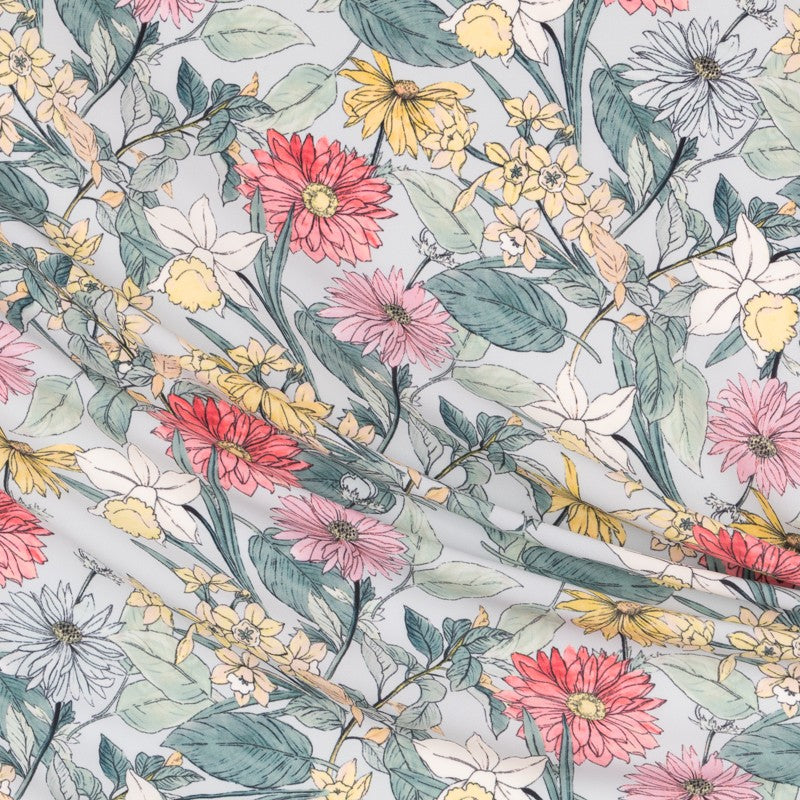 Crepe Corações Azul Marinho - Ribes y Casals