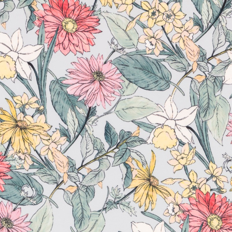 Crepe Corações Azul Marinho - Ribes y Casals