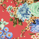 Crepe Floral Coral - Ribes y Casals