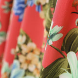 Crepe Floral Coral - Ribes y Casals