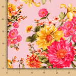 Crepe Buquê de Flores Rosa - Ribes y Casals