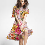 Crepe Buquê de Flores Rosa - Ribes y Casals