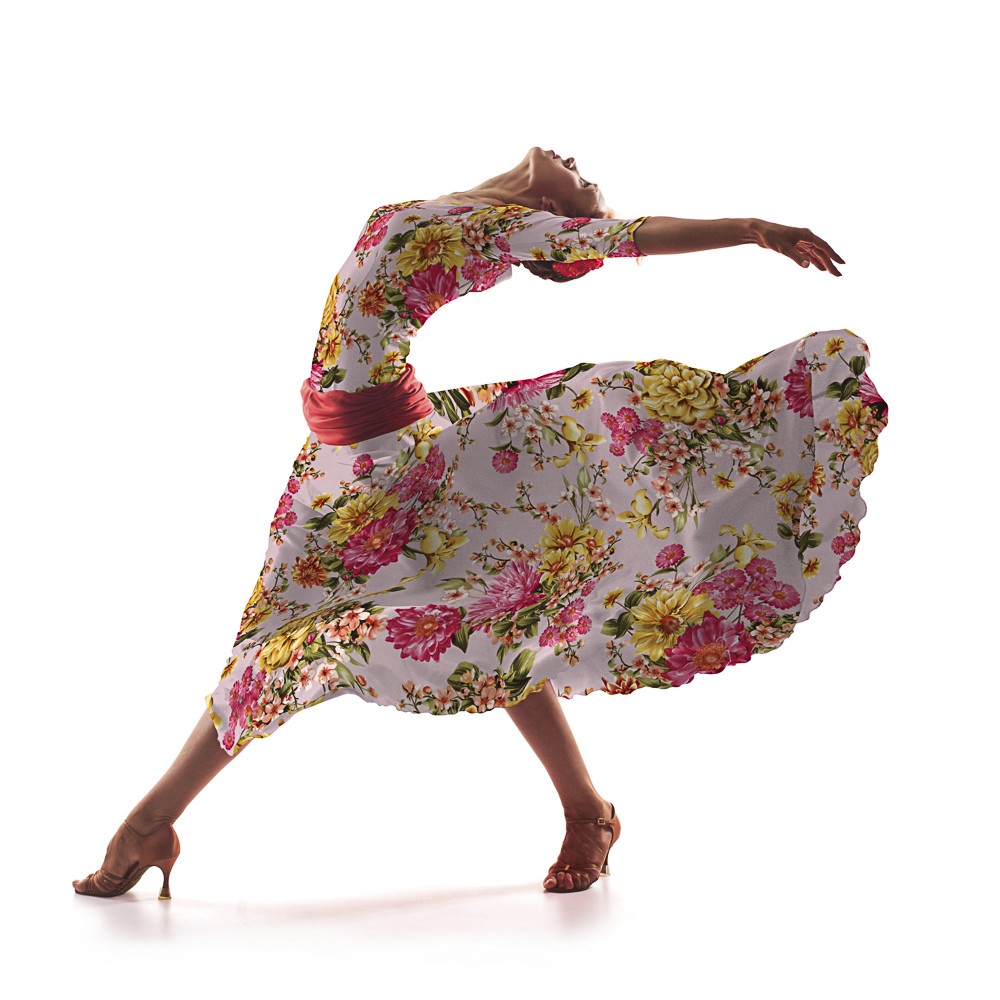 Crepe Buquê de Flores Rosa - Ribes y Casals