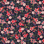 Tecido Crepe Flores Azul - Ribes y Casals