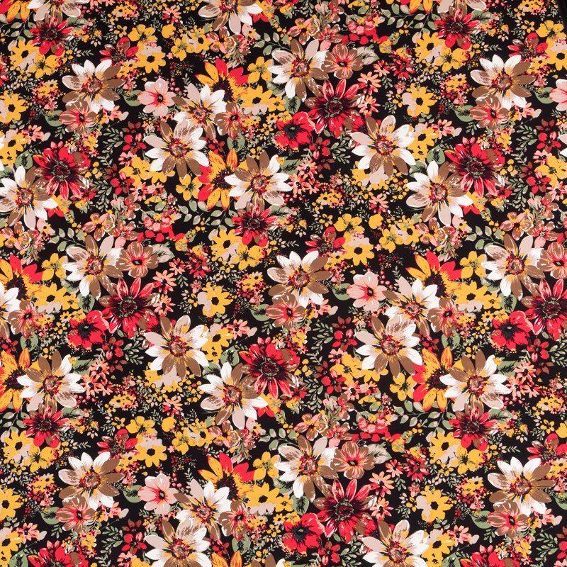 Tecido Crepe Bola Branca Fundo Verde 7 mm - Ribes y Casals