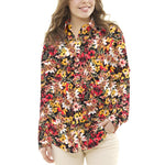 Tecido Crepe Bola Branca Fundo Verde 7 mm - Ribes y Casals