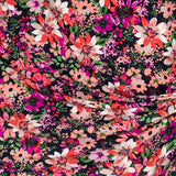 Tecido Crepe Bola Branca Fundo Verde 7 mm - Ribes y Casals