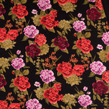 Tecido Crepe Bola Branca Fundo Verde 7 mm - Ribes y Casals