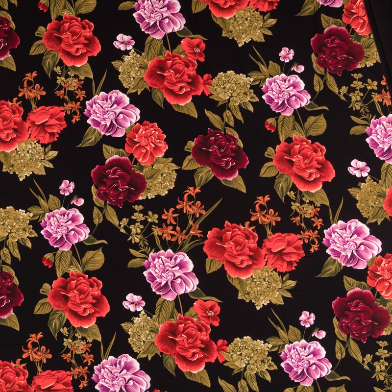 Tecido Crepe Bola Branca Fundo Verde 7 mm - Ribes y Casals