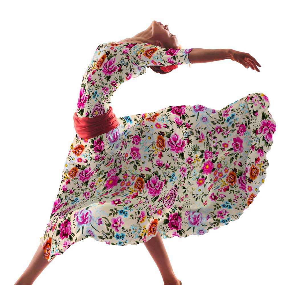 Crepe flores - Ribes y Casals