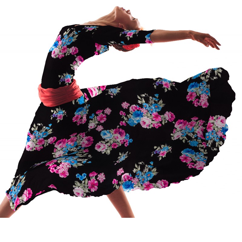 Tecido Crepe Bola Branca Fundo Verde 7 mm - Ribes y Casals