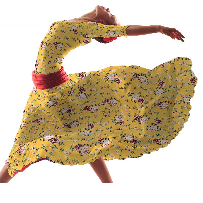 Tecido Crepe Bola Branca Fundo Verde 7 mm - Ribes y Casals