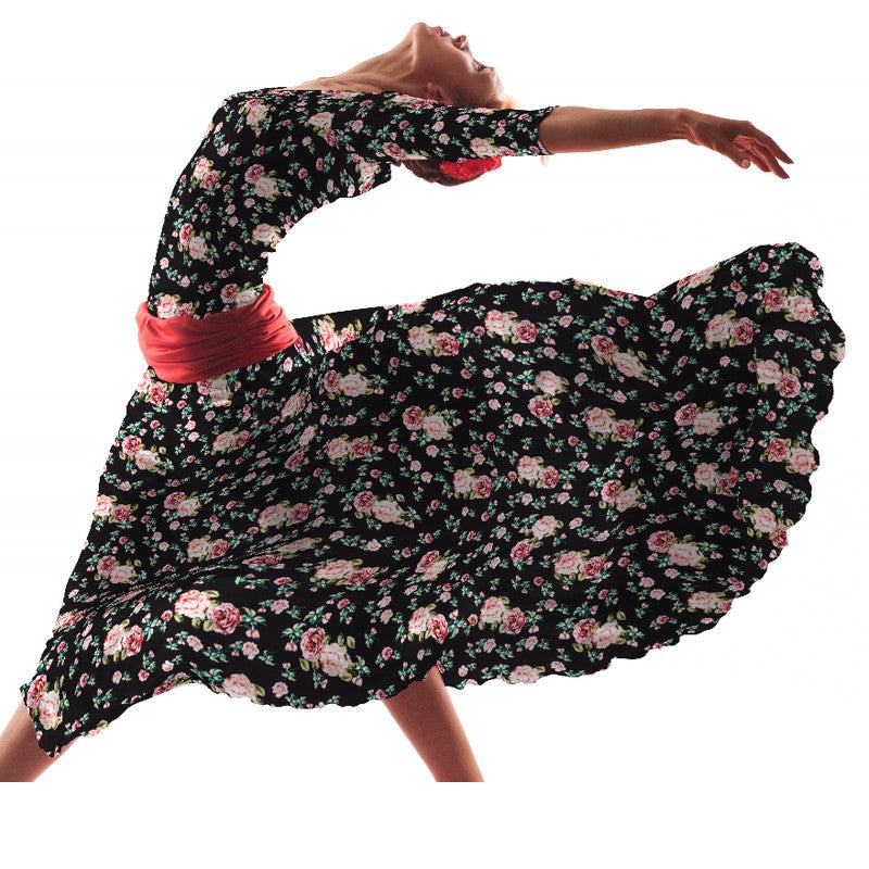 Tecido Crepe Bola Branca Fundo Verde 7 mm - Ribes y Casals