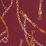 Crepe Hermés Bordô - Ribes y Casals