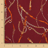 Crepe Hermés Bordô - Ribes y Casals