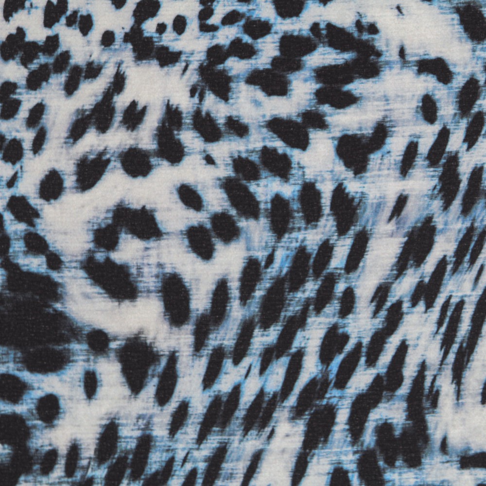 Crepe Leopardo Azul - Ribes y Casals