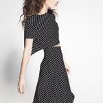 Crepe Marrocain Bouqet Preta - Ribes y Casals