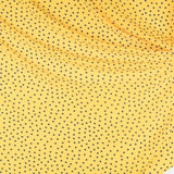 Tecido Crepe Bolas Azuis Fundo Amarelo 7 mm - Ribes y Casals