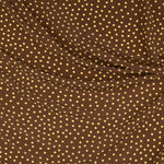 Tecido Crepe Bola Branca Fundo Verde 7 mm - Ribes y Casals